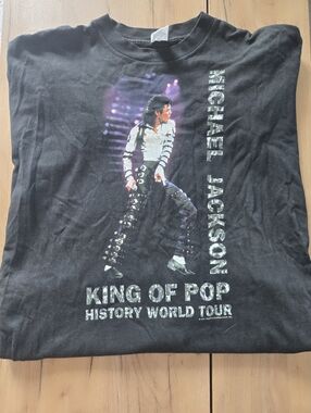 Michael Jackson King of Pop History World Tour PYRAMID XL 1996 T-Shirt